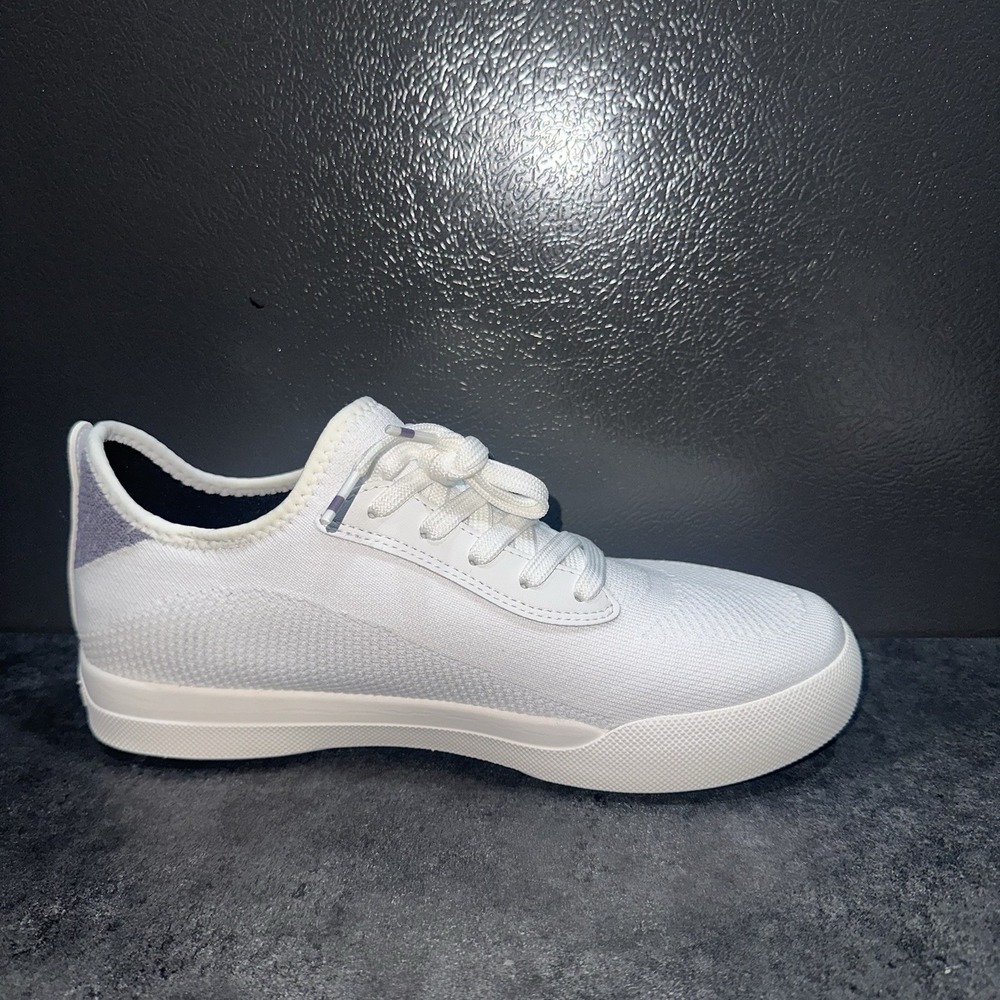 Vessi Weekend Sneaker Womens Size 9 Waterproof Shoes White Lilac Purple Mens 8 - Picture 6 of 12